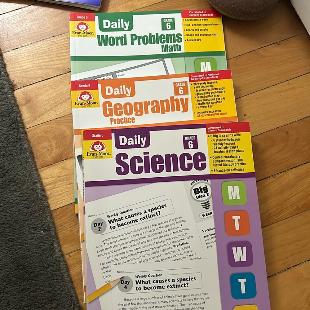 Summer school or Homeschool: 6th grade books Evan Moor Educational Publishers